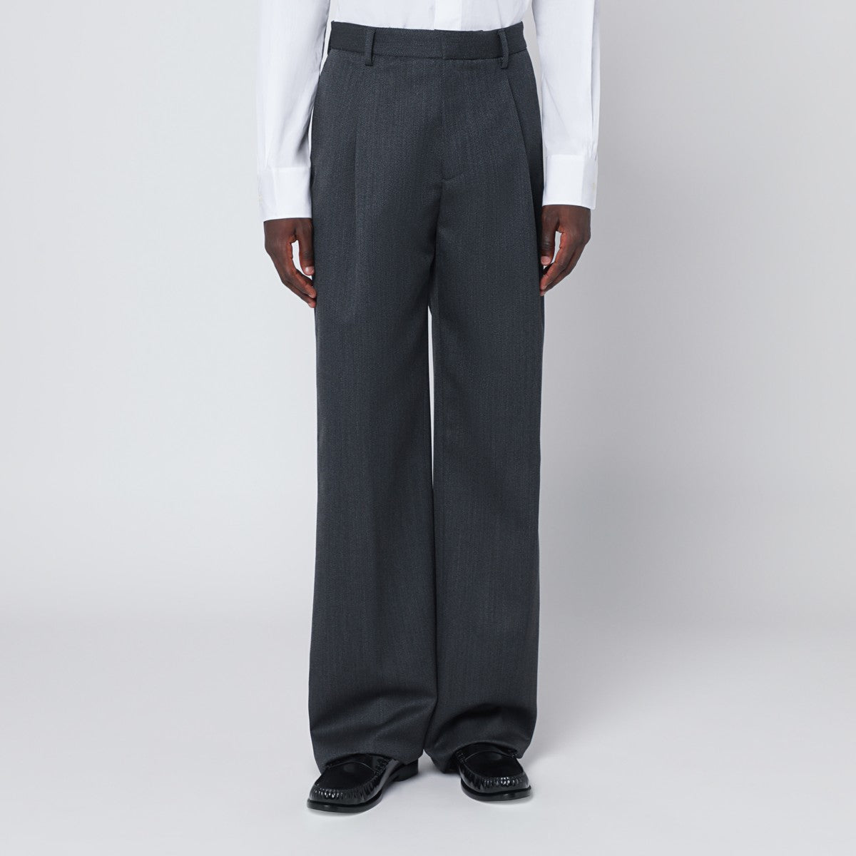 Lardini Lardini Wide grey trousers