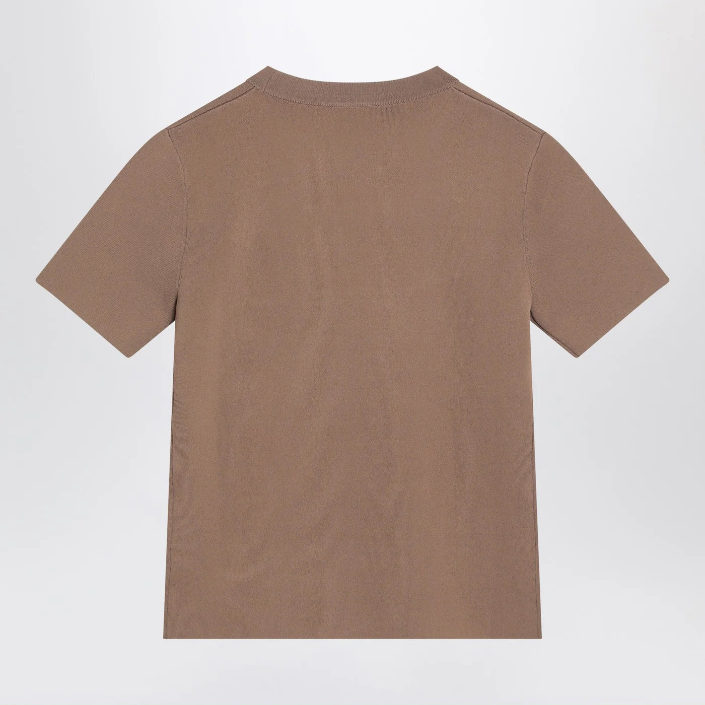 Max Mara Hazelnut-coloured T-shirt in viscose crêpe