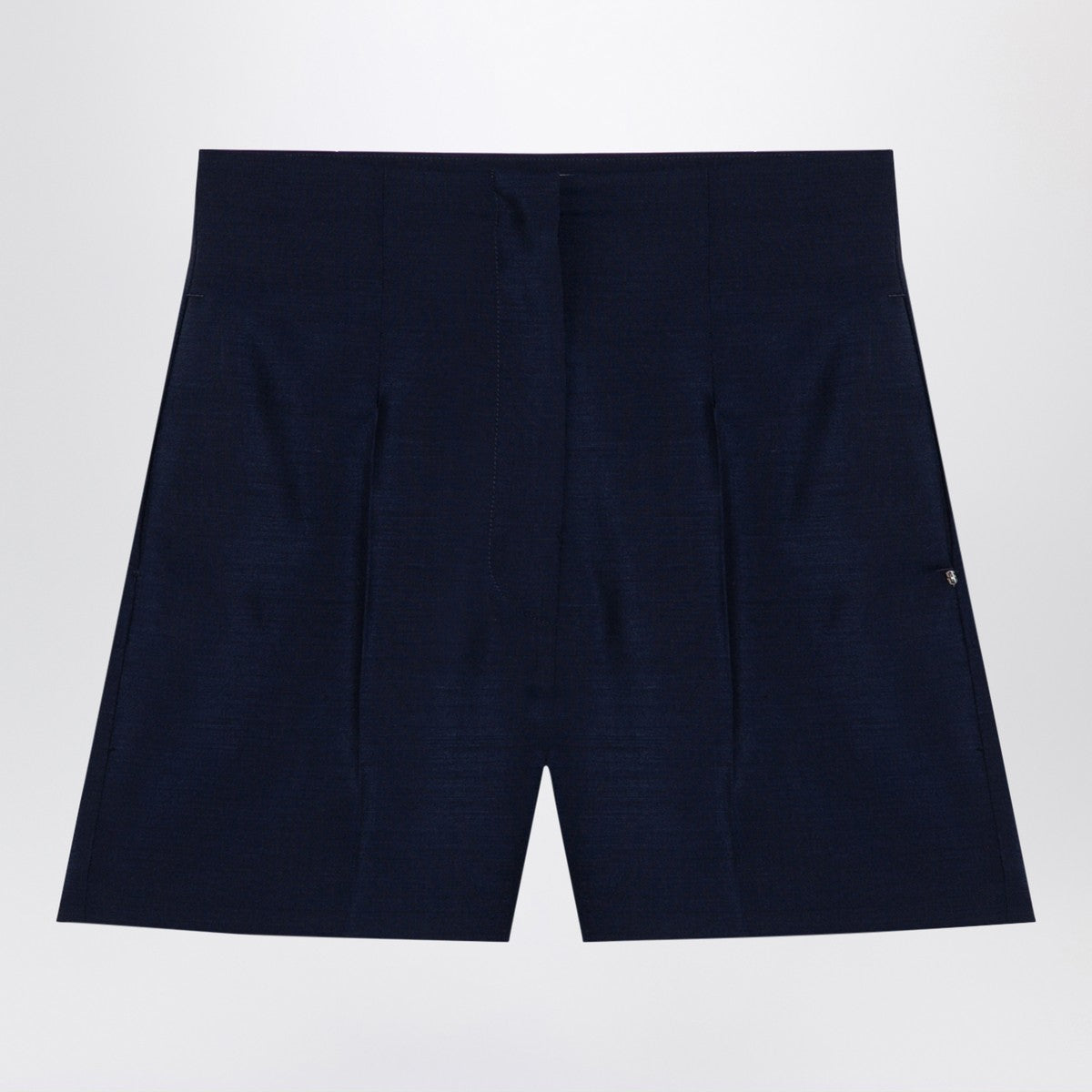 Sportmax Sportmax Blue wool-blend shorts