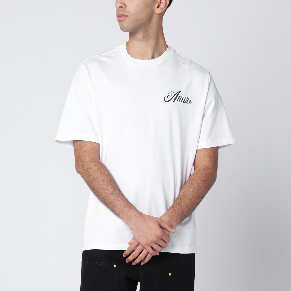 Amiri AMIRI White cotton T-shirt with logo print