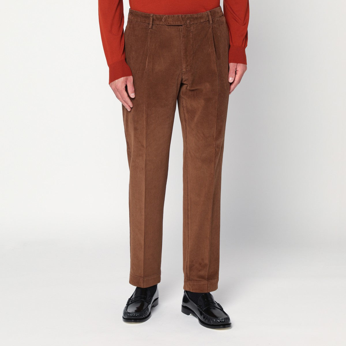 Santaniello Santaniello Brown corduroy pants