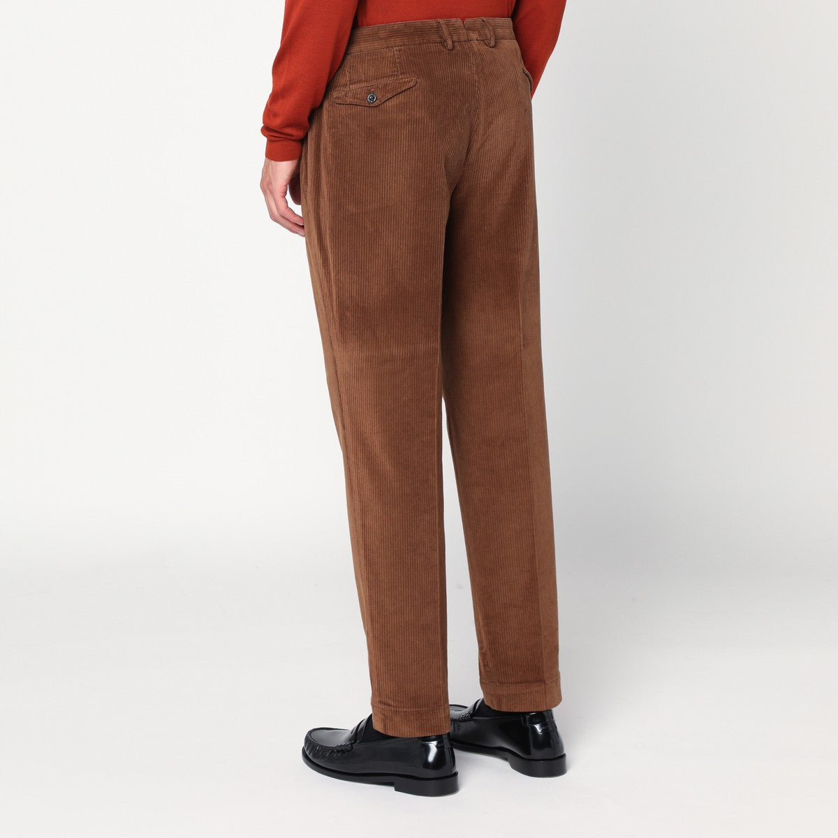 Santaniello Santaniello Brown corduroy pants