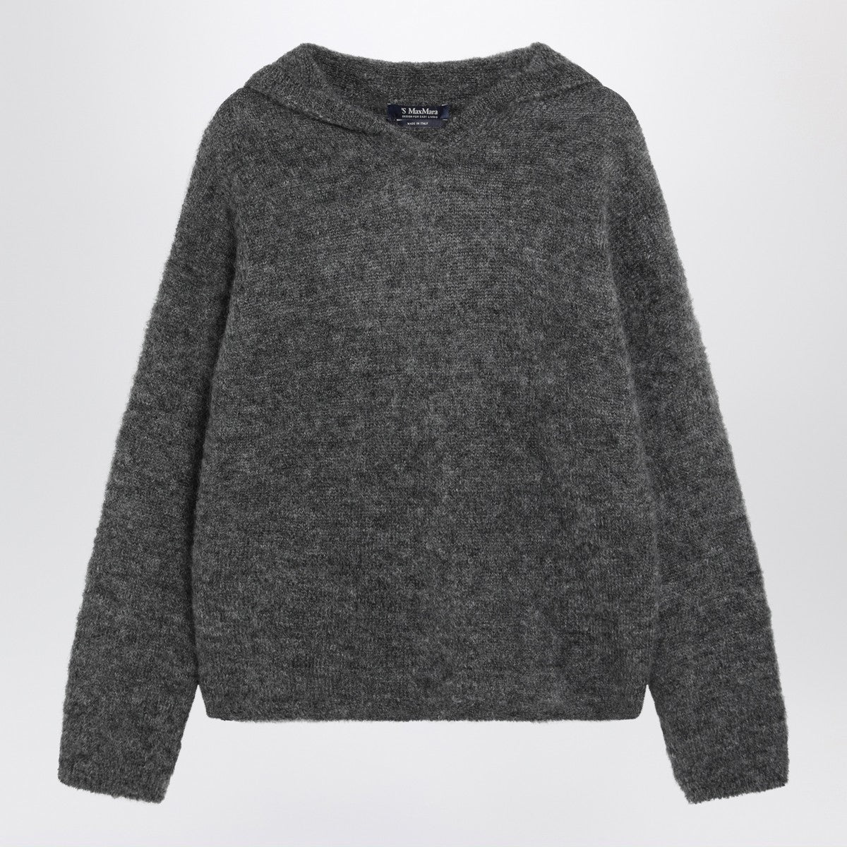 S Max Mara S Max Mara Anthracite hooded sweater