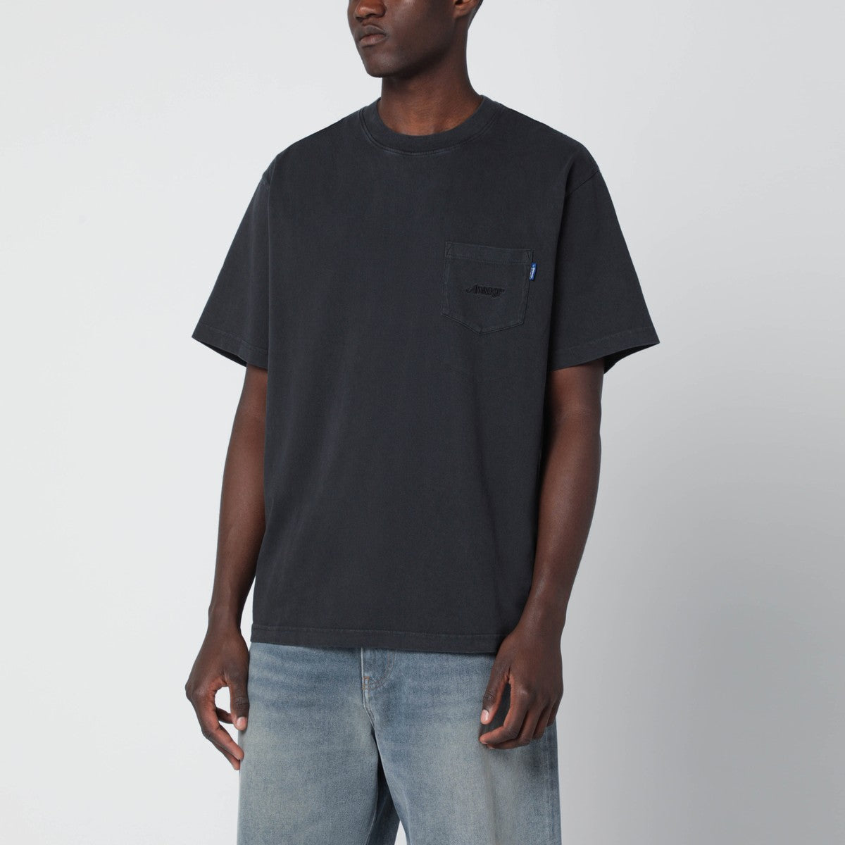 Awake NY Awake NY Black crewneck T-shirt with logo