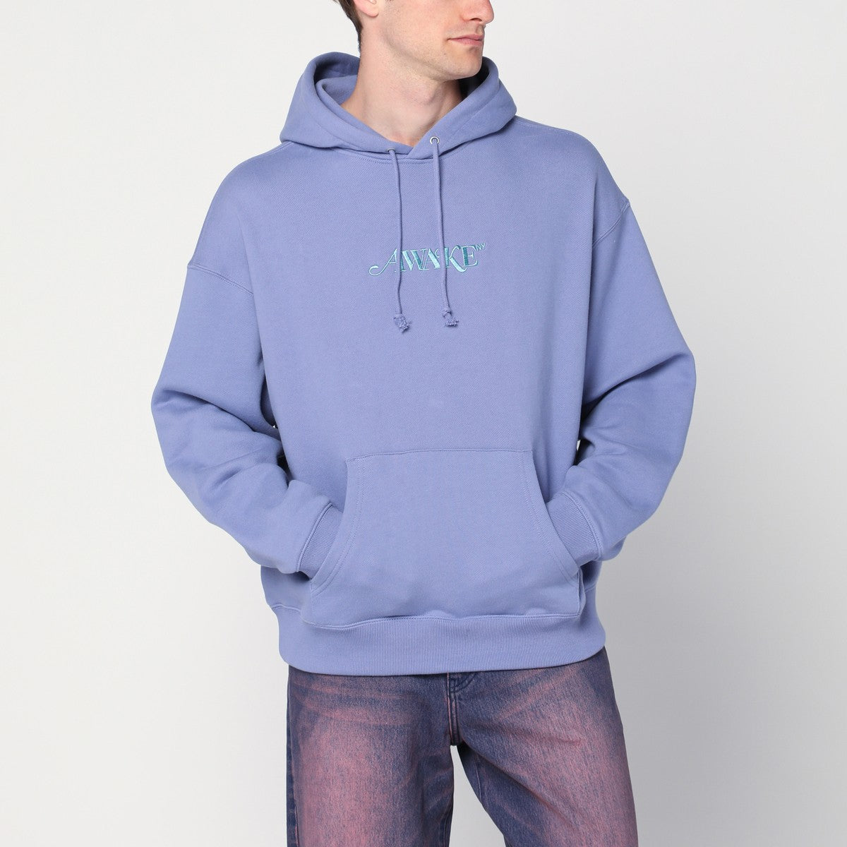 Awake NY Awake NY Lilac cotton sweatshirt with logo