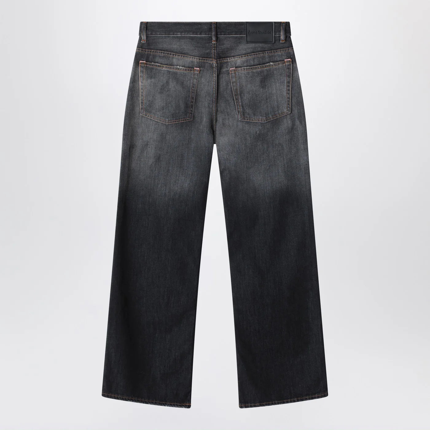 Acne Studios 2021M black faded jeans with paint splatters