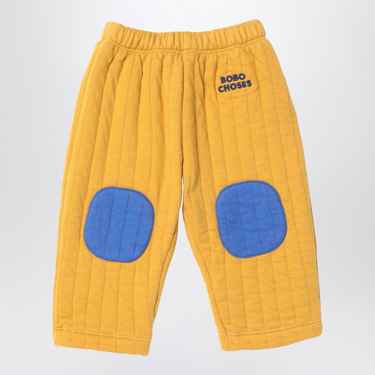 Bobo Choses Bobo Choses Yellow/blue quilted jogging trousers