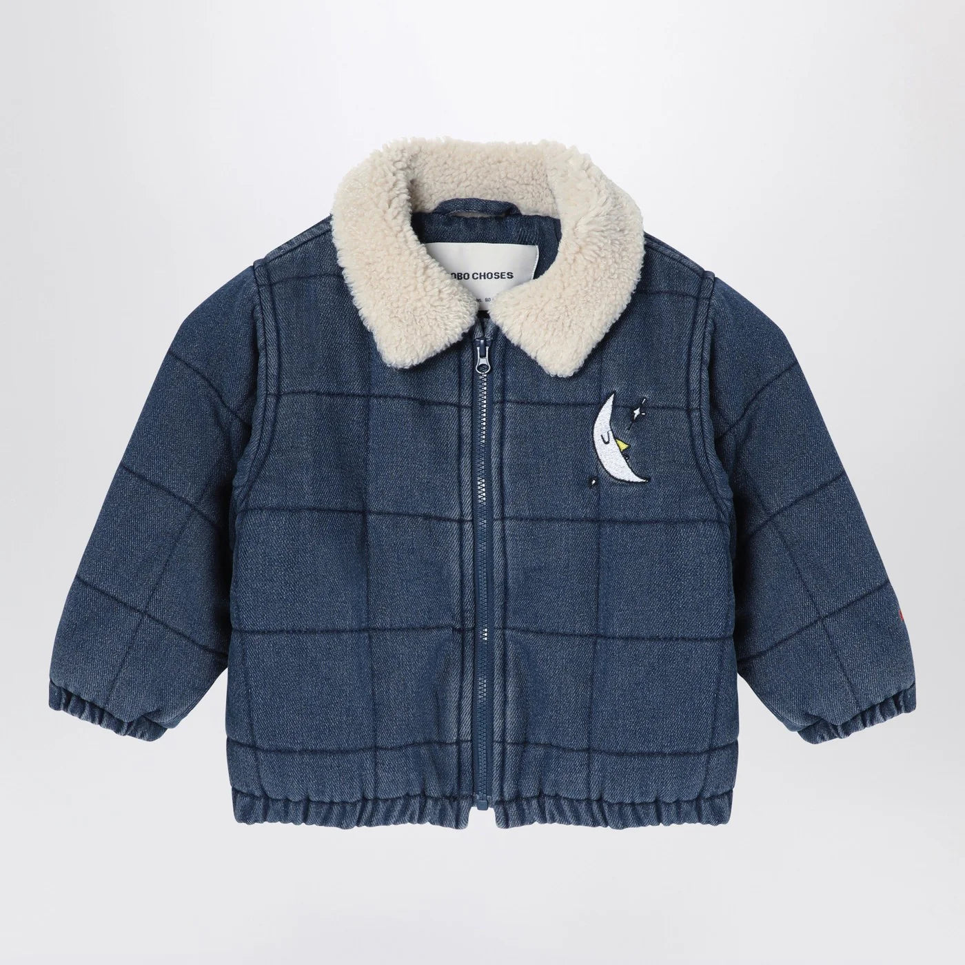 Bobo Choses Navy blue quilted denim jacket