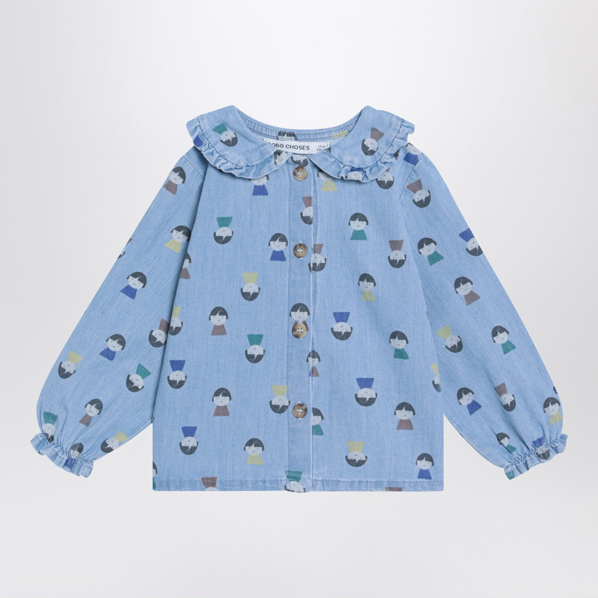 Bobo Choses Bobo Choses Light blue denim shirt