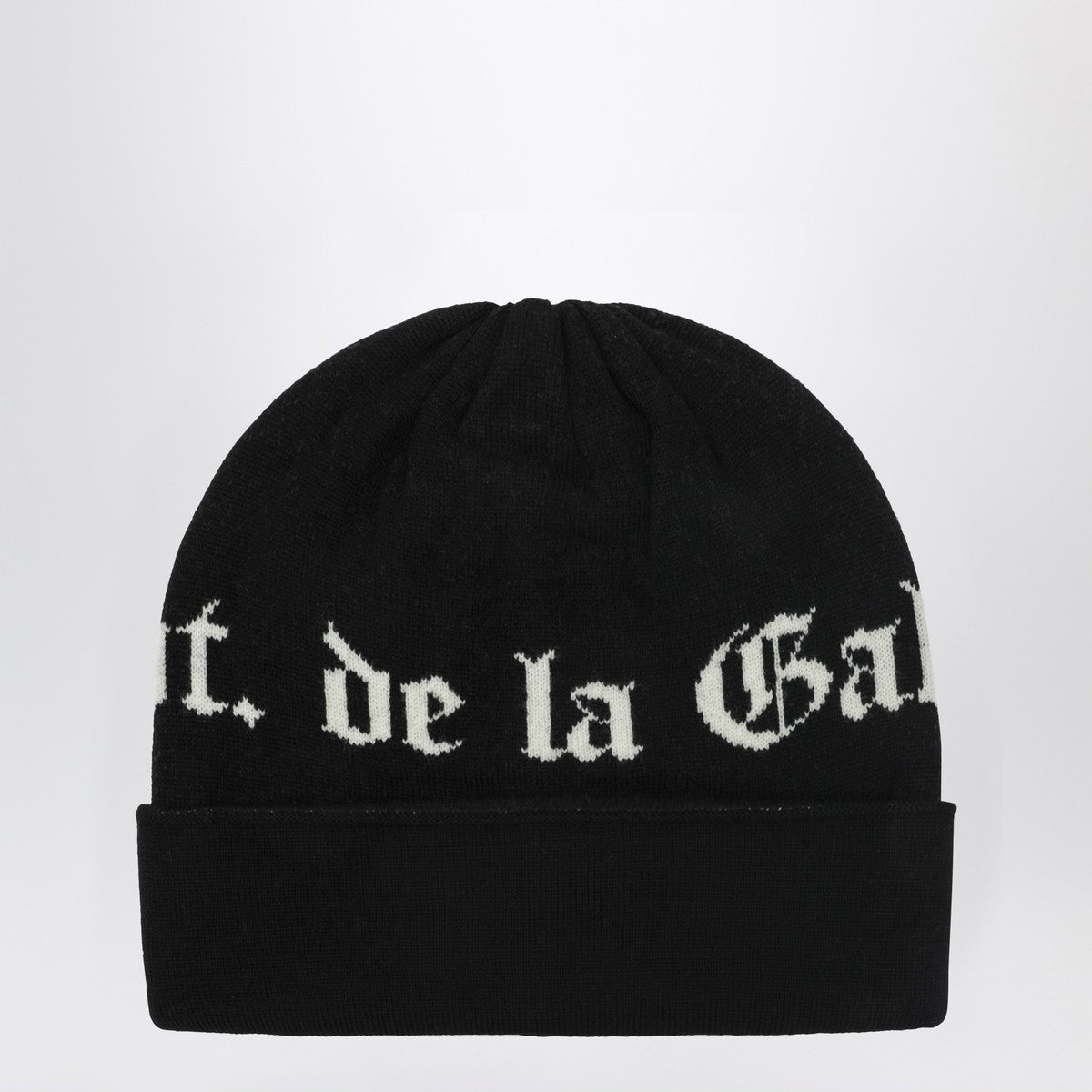 Gallery Dept. Gallery Dept. Black wool beanie with logo intarsia