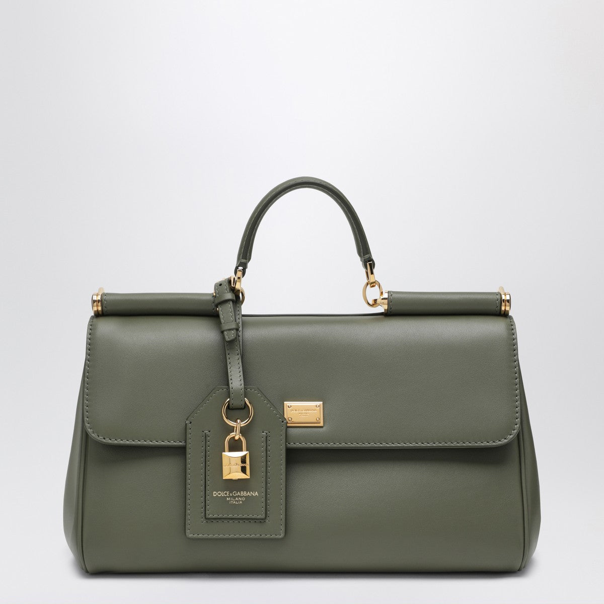 Dolce & Gabbana Dolce & Gabbana Dolce&Gabbana My Sicily handbag in military green leather