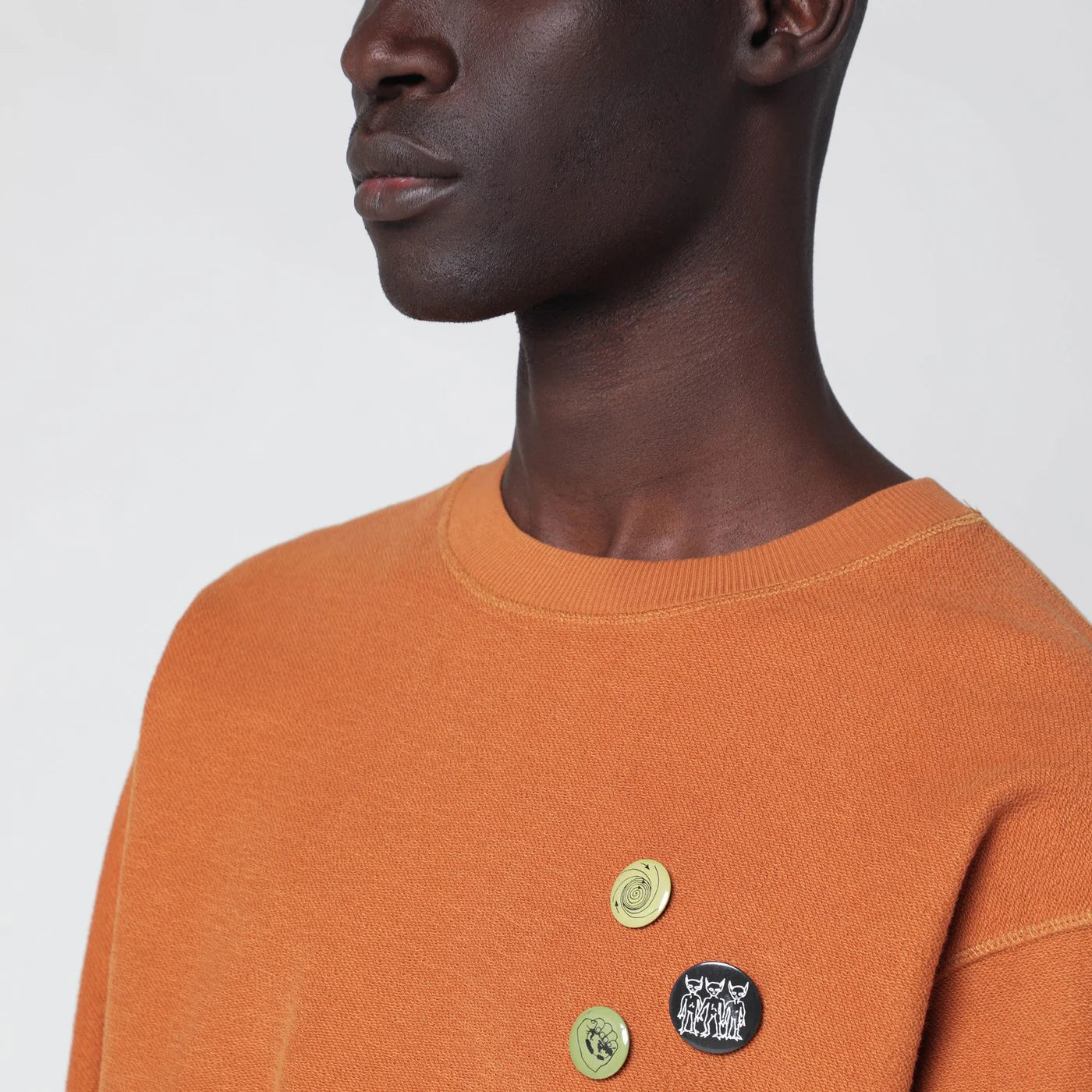 Brain Dead Earth-tone Gargoyle cotton sweatshirt