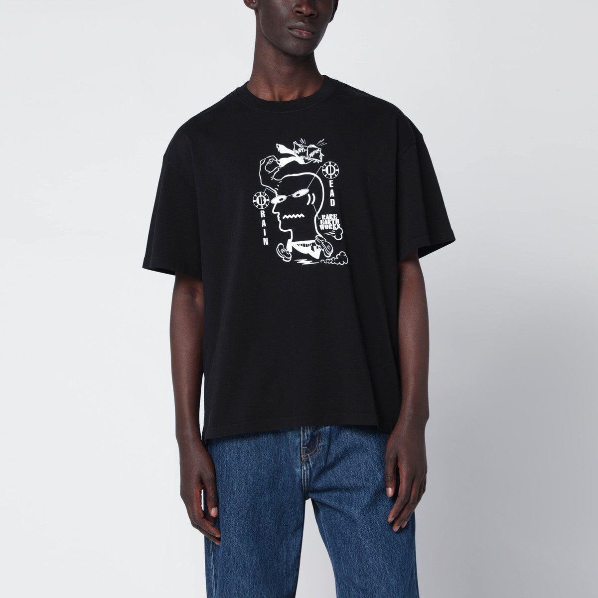 Brain Dead Brain Dead Black T-shirt with logo print