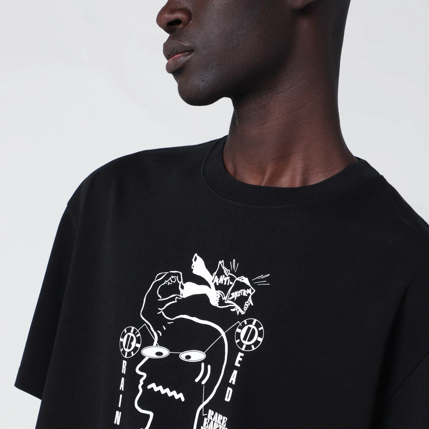 Brain Dead Black T-shirt with logo print