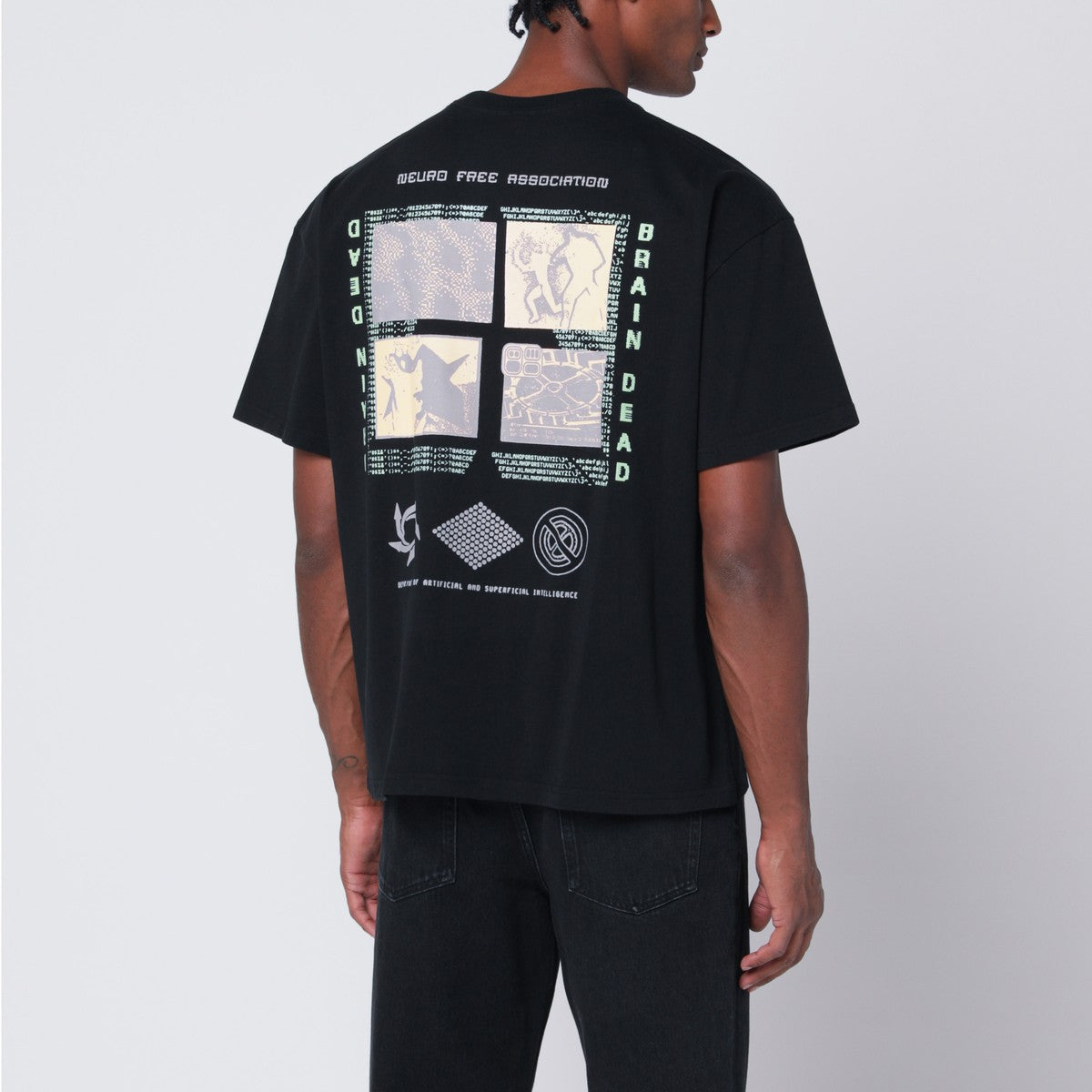 Brain Dead Brain Dead Black Neuro Free Association T-shirt