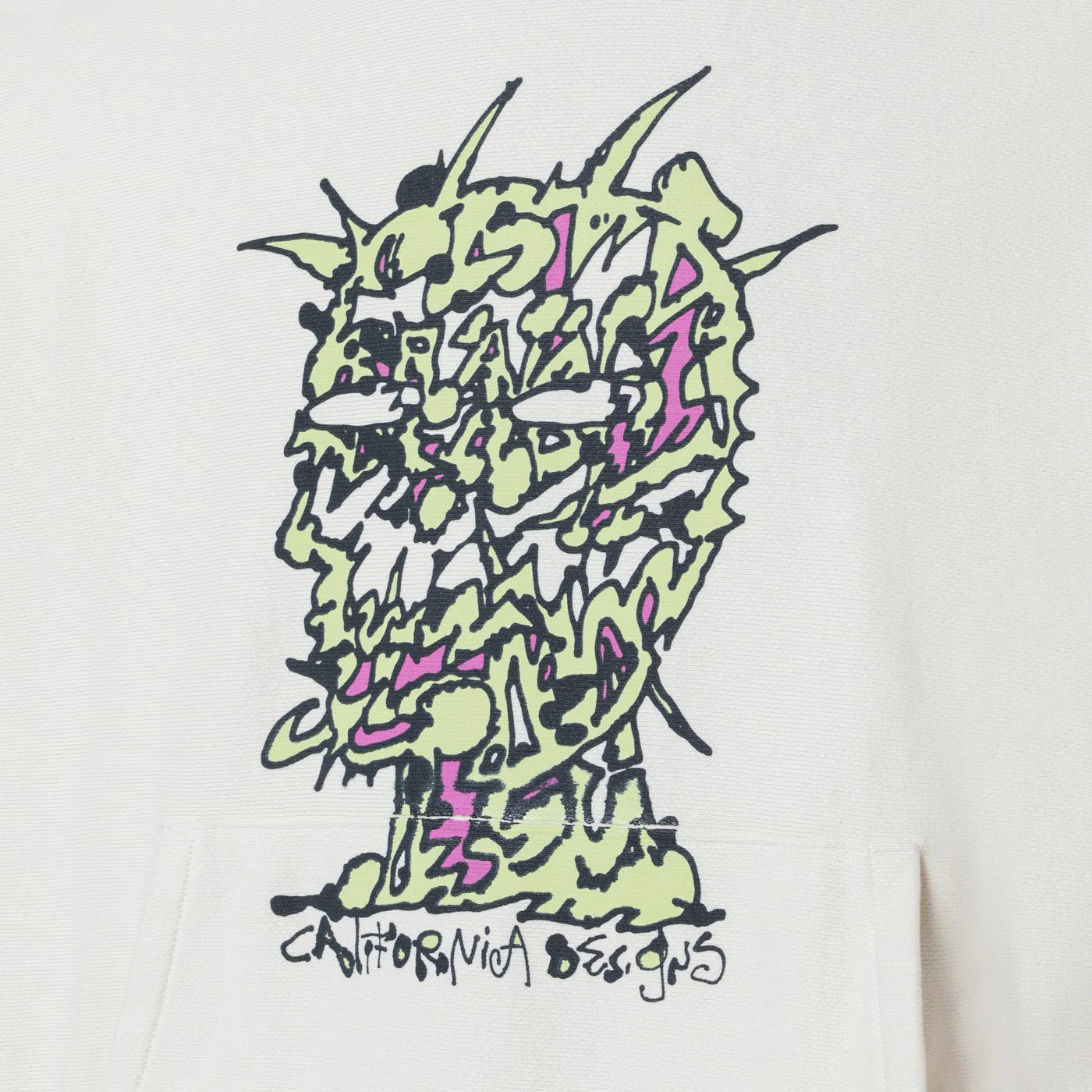 Brain Dead Light beige Scrambled Head sweatshirt