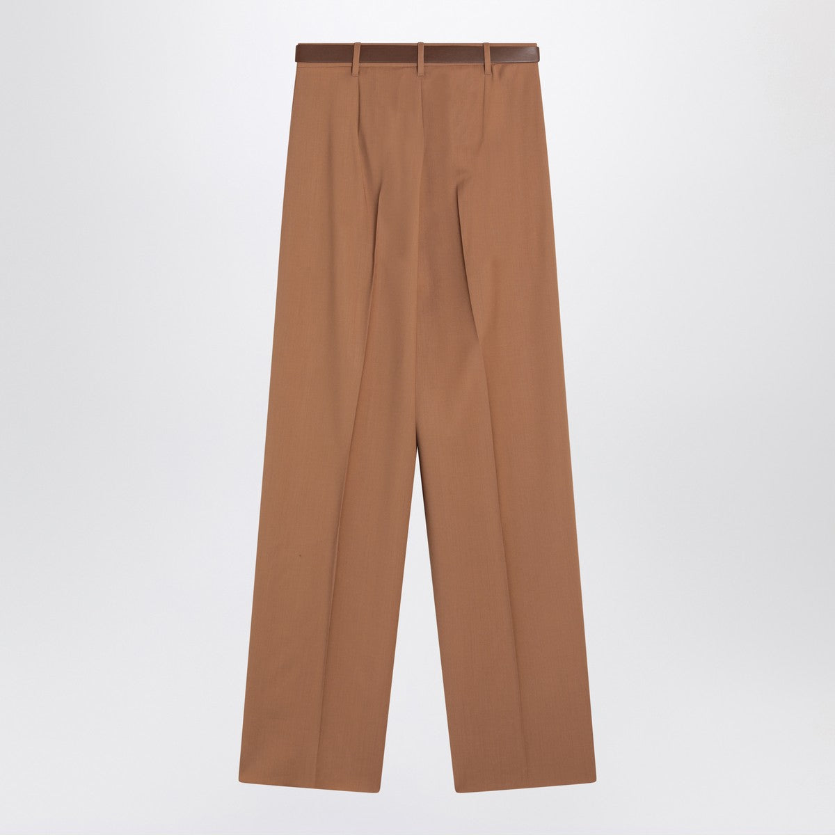 Max Mara Studio Max Mara Studio Hazelnut wool canvas trousers