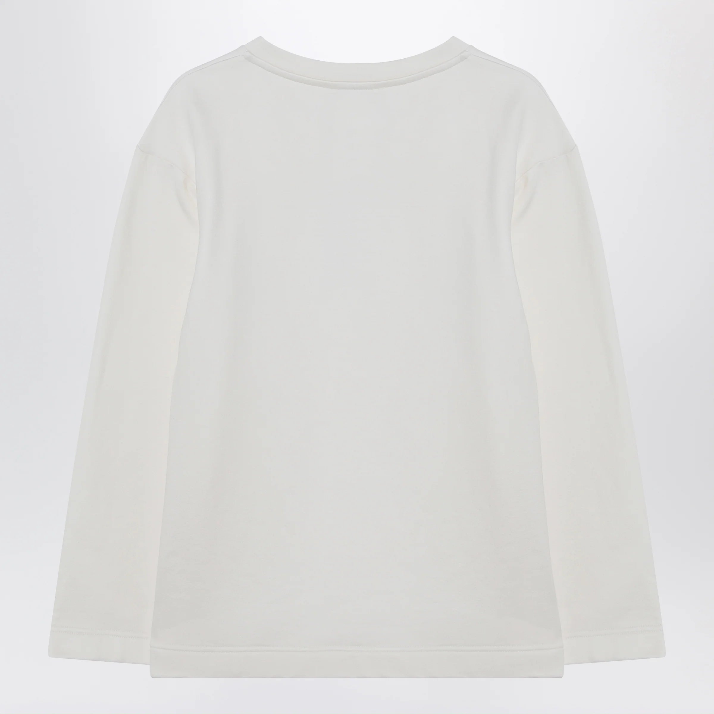 Max Mara White sweatshirt in silk blend