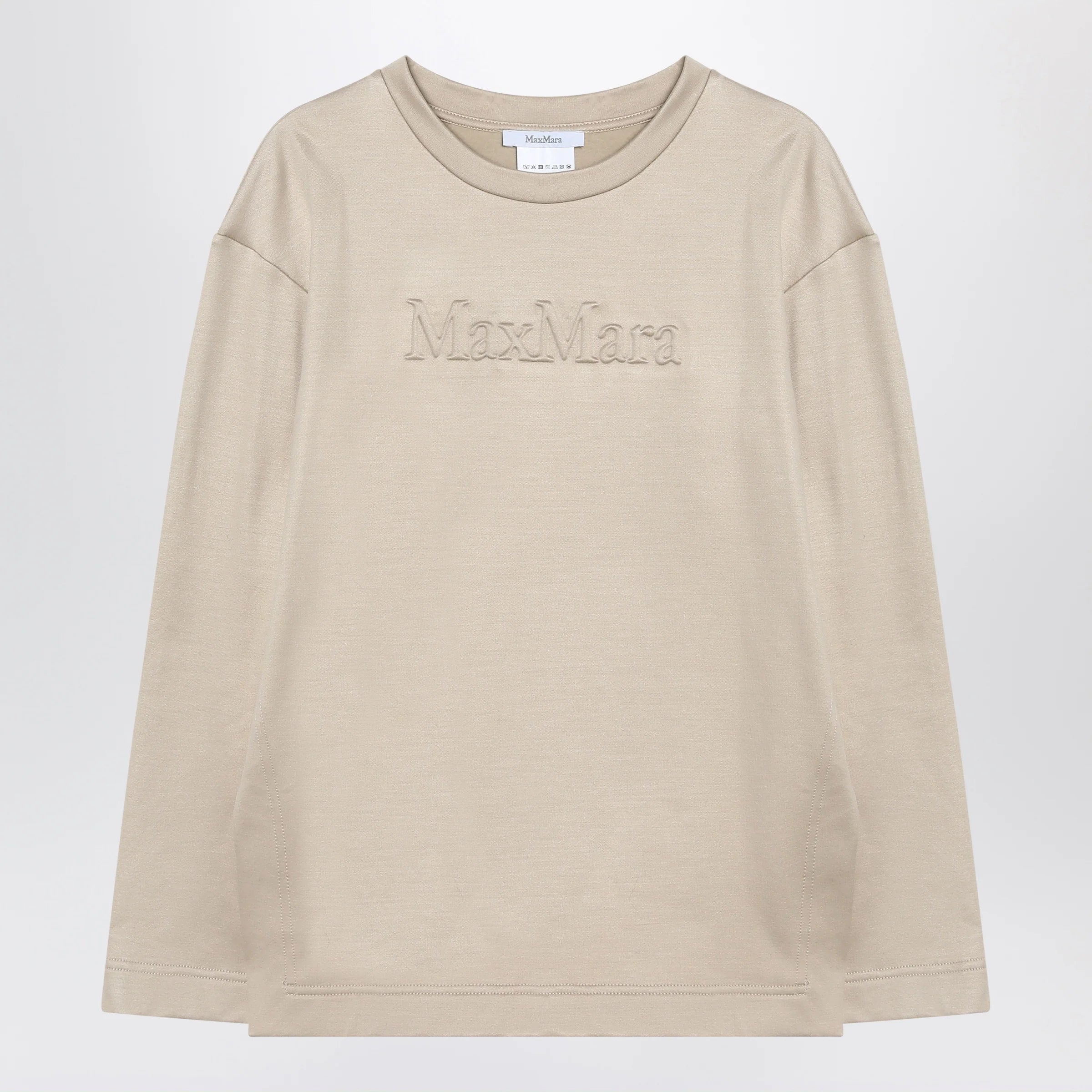 Max Mara Beige sweatshirt in silk blend
