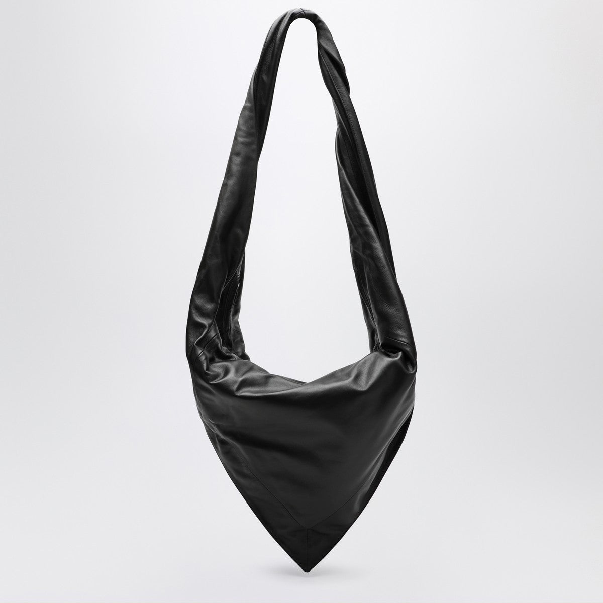 Lemaire LEMAIRE Scarf bag in black/brown leather