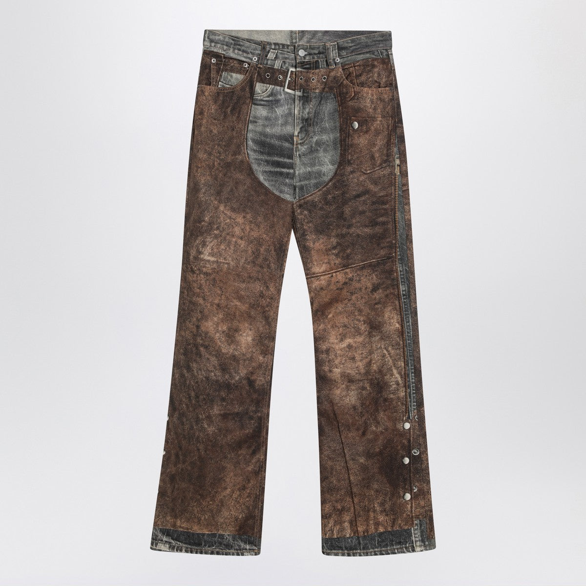Acne Studios Acne Studios Jeans with Trompe L''Oeil print