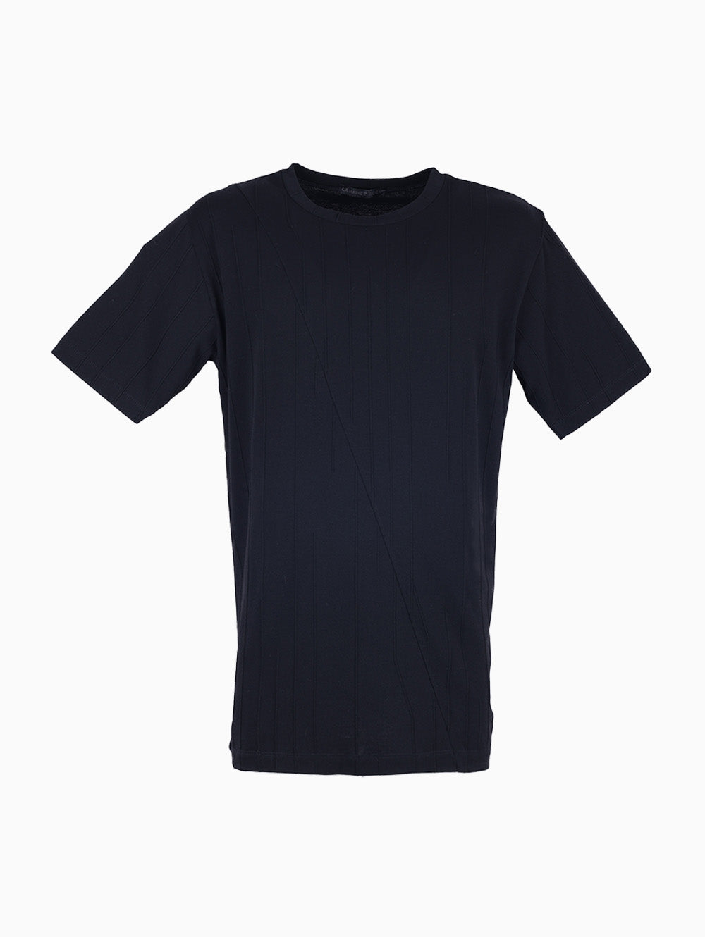LA HAINE Men’s Black Short Sleeve T-Shirt – Italian minimalist design in premium cotton from Luxe Marca