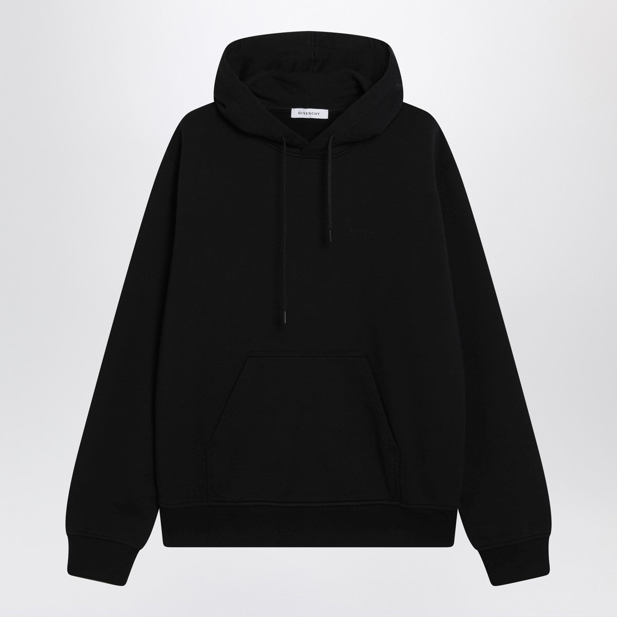 سويت شيرت جيفنشي الأسود ذو الدرزات الراقية بطبعة لوحة التصوير