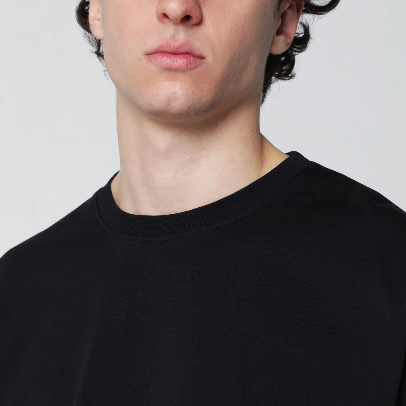 STUDIO NICHOLSON Bric T-shirt black regular fit