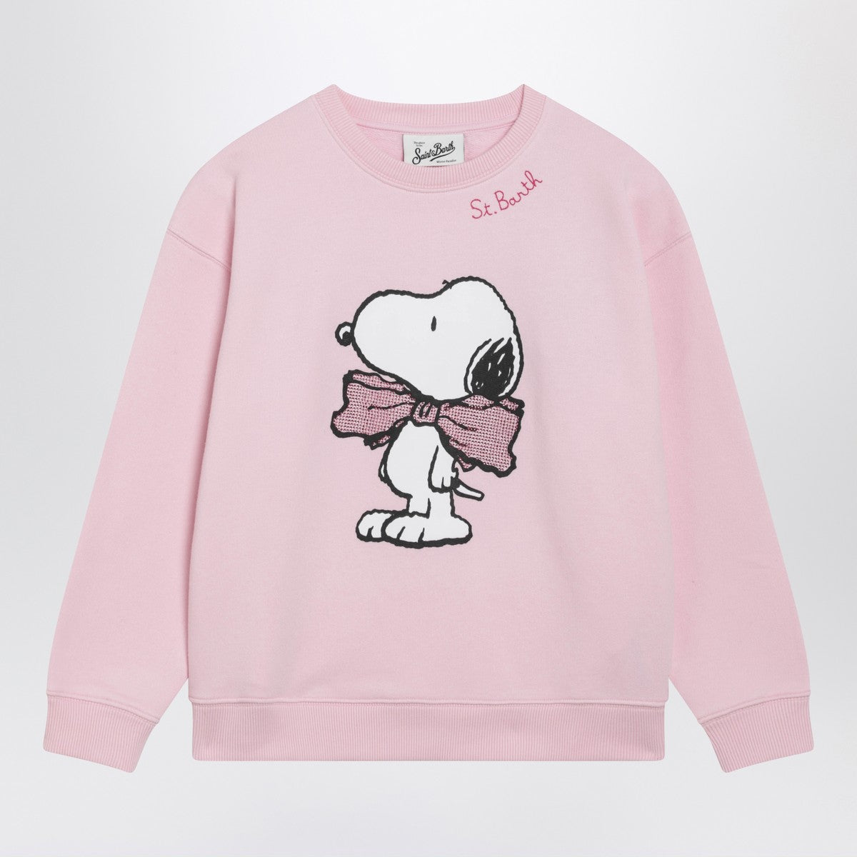 MC2 Saint Barth MC2 Saint Barth Pink cotton-blend sweatshirt with Snoopy print