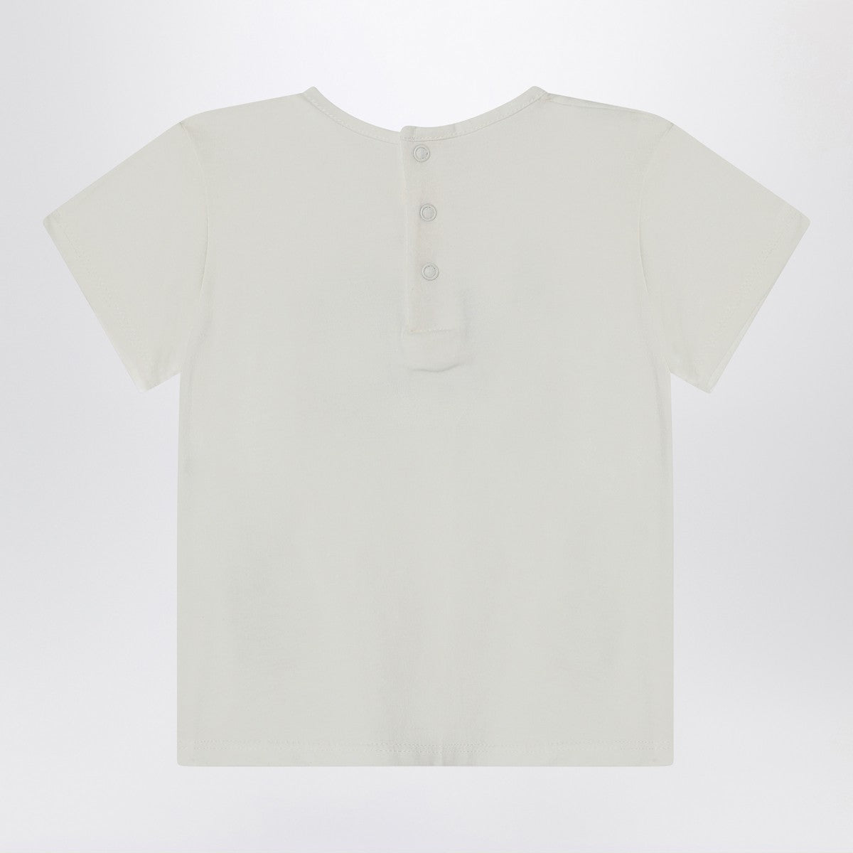 Chloé Chloé White cotton T-shirt with embroidered logo