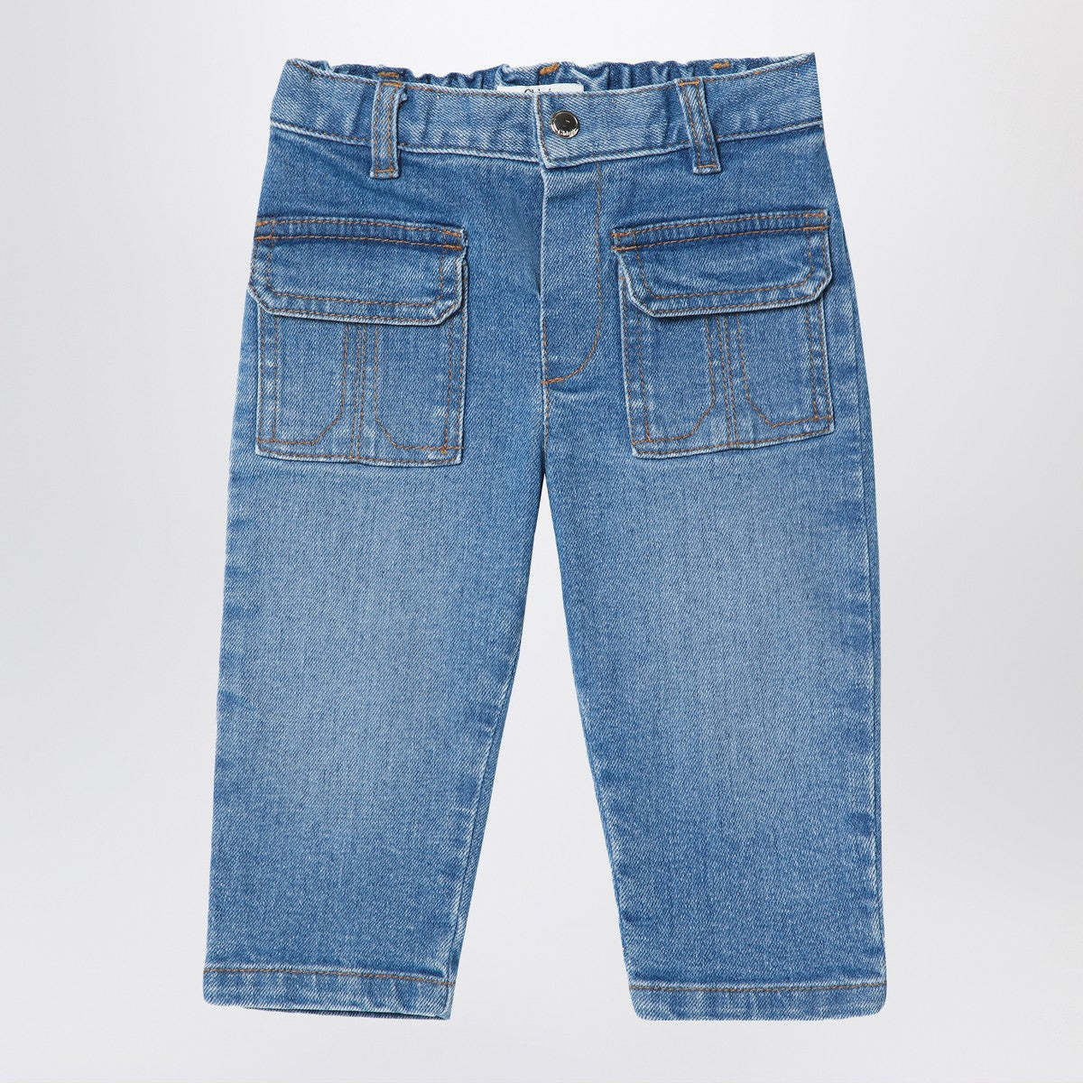 Chloé Chloé Blue washed-effect jeans