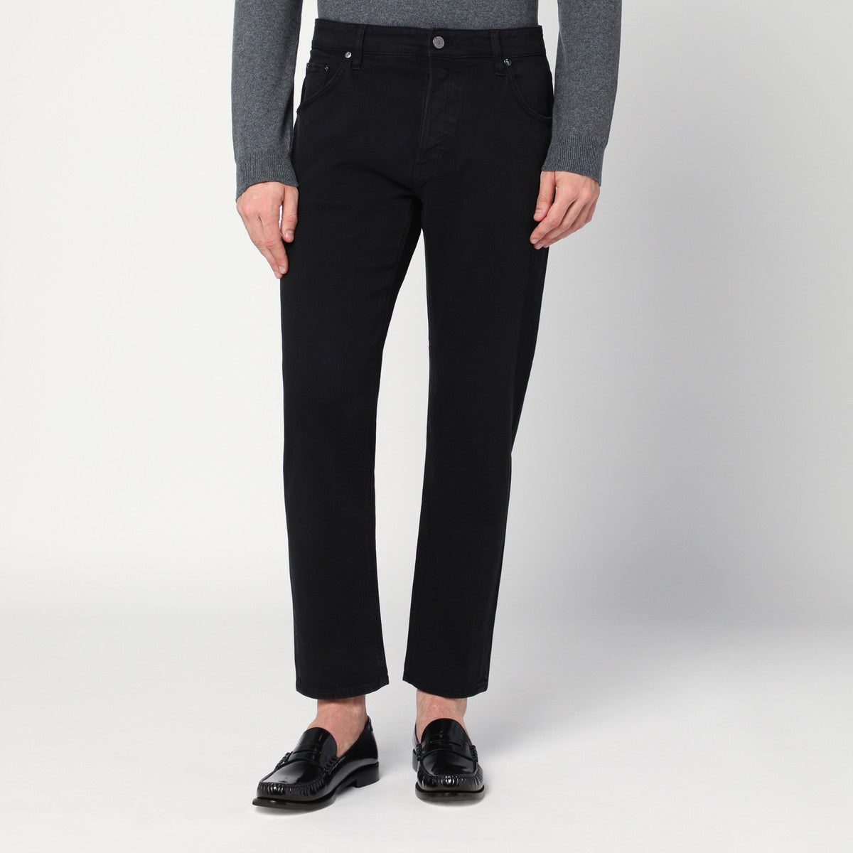 PT Torino Denim PT Torino Denim Black cotton trousers
