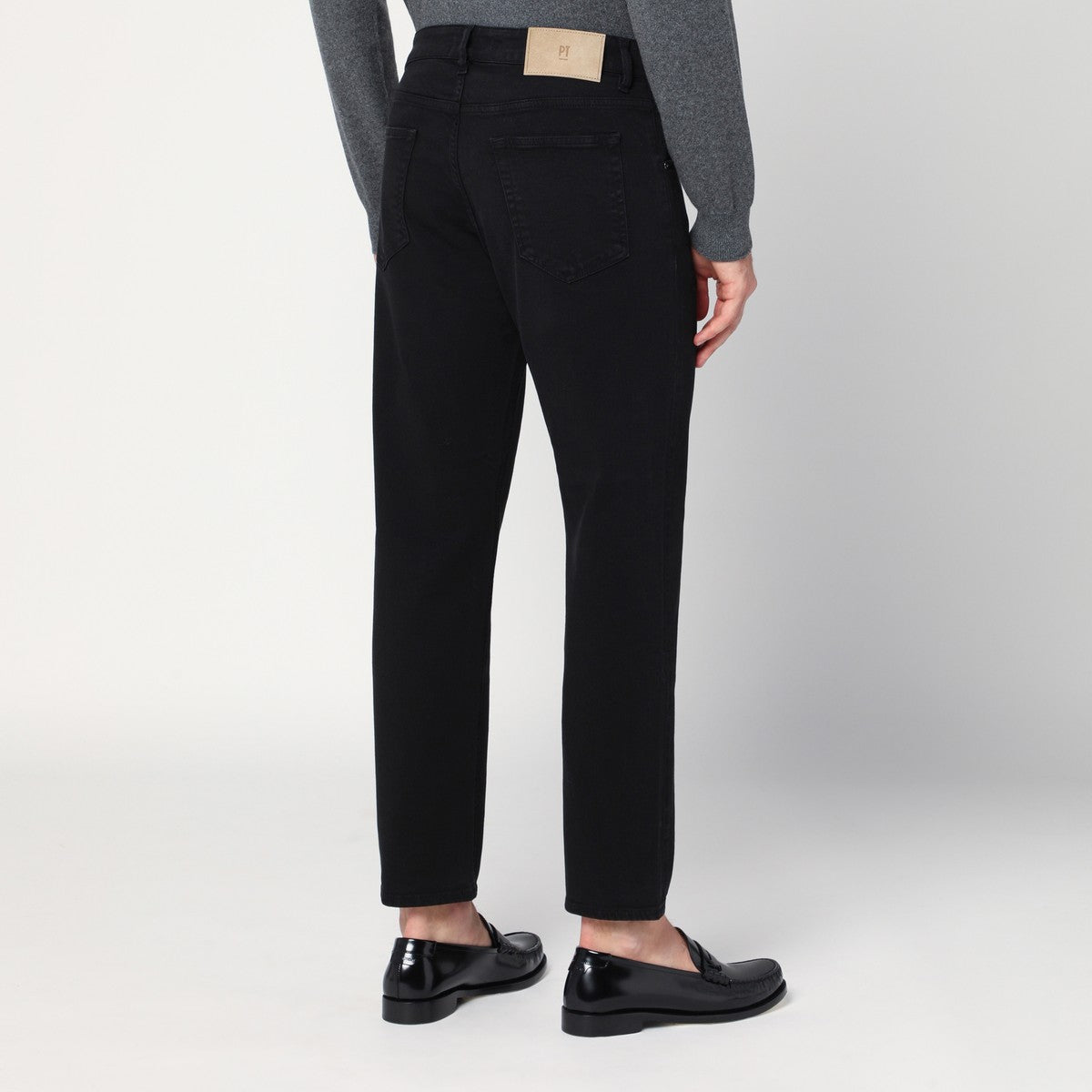 PT Torino Denim PT Torino Denim Black cotton trousers