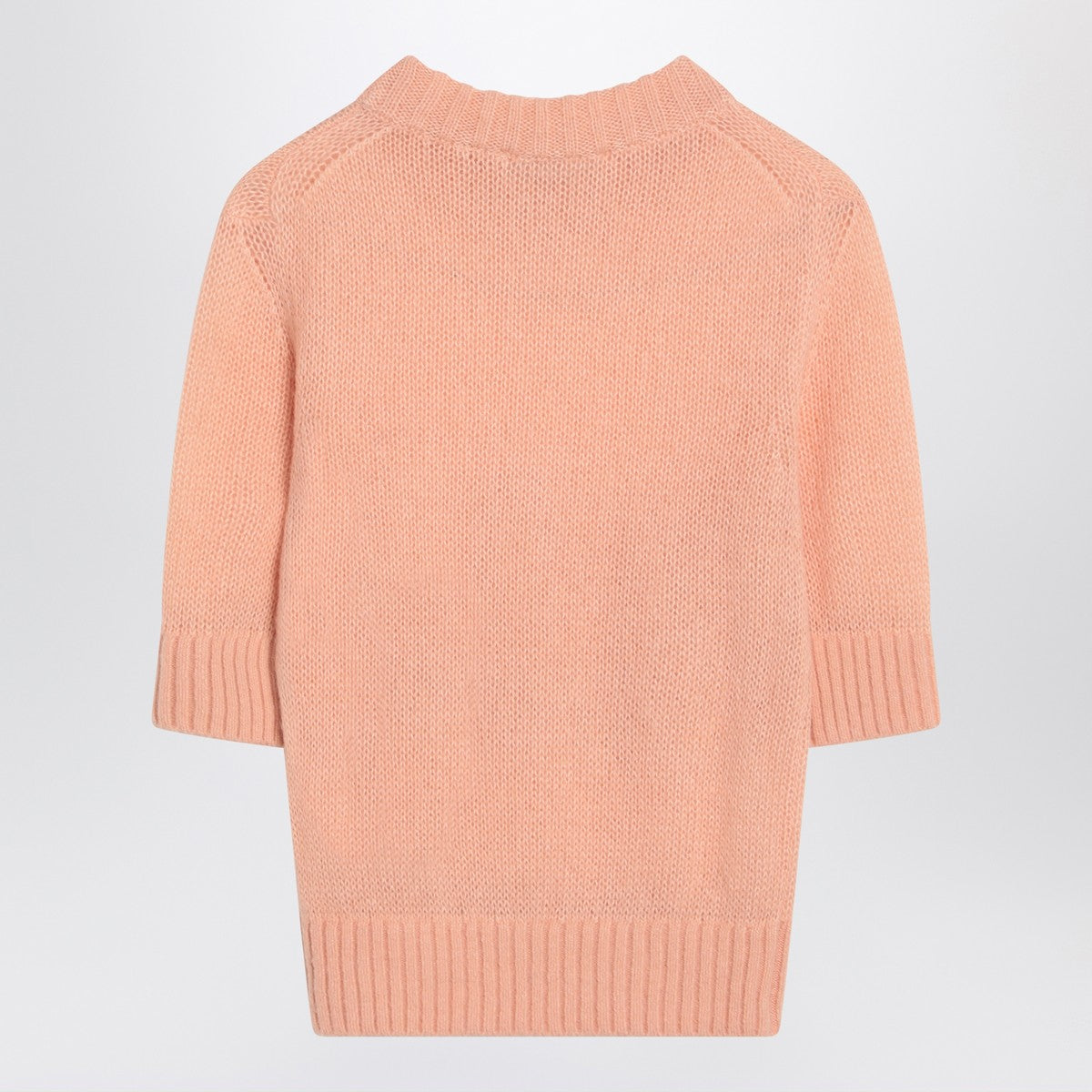 Chloé Chloé Peach-colored top with logo embroidery