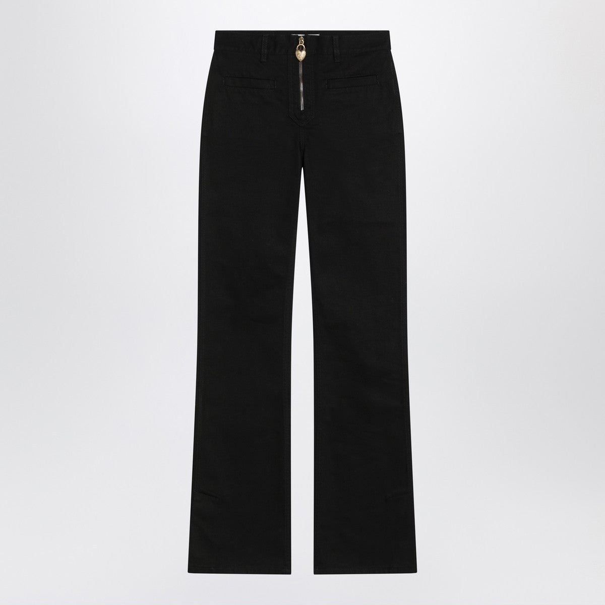 Chloé Chloé Black slim jeans with charm zip
