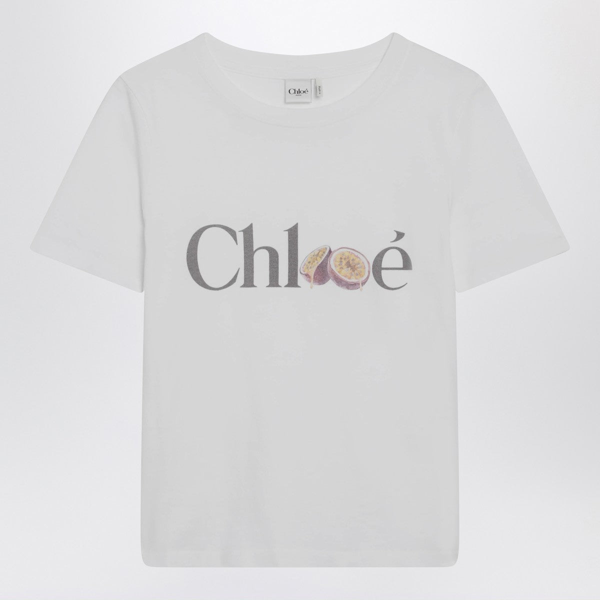 Chloé Chloé White T-shirt with logo print