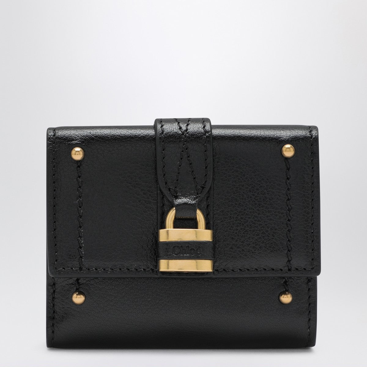 Chloé Chloé Mini black Paddington trifold leather wallet