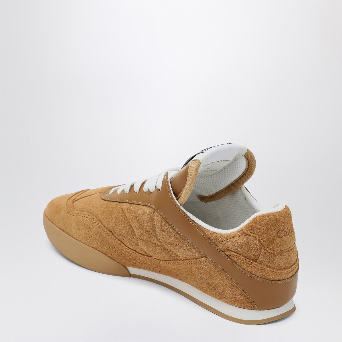 Chloé Chloé Kick Cinnamon brown sneakers in suede