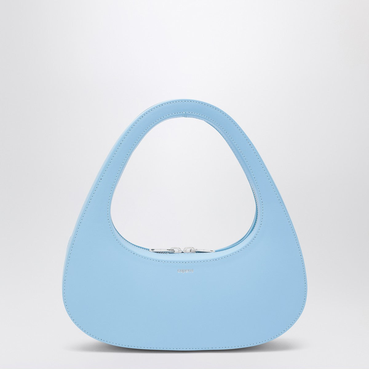 Coperni Coperni Micro Baguette Swipe Bag light blue leather