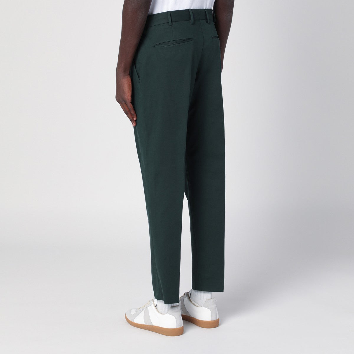 PT Torino PT Torino Dark green cotton trousers