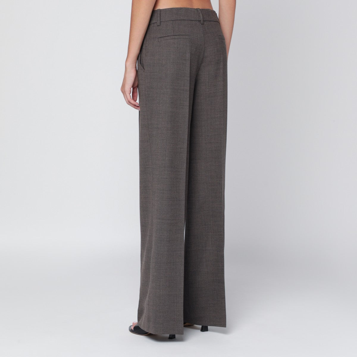 P.A.R.O.S.H. P.A.R.O.S.H. Chestnut-coloured wool blend trousers