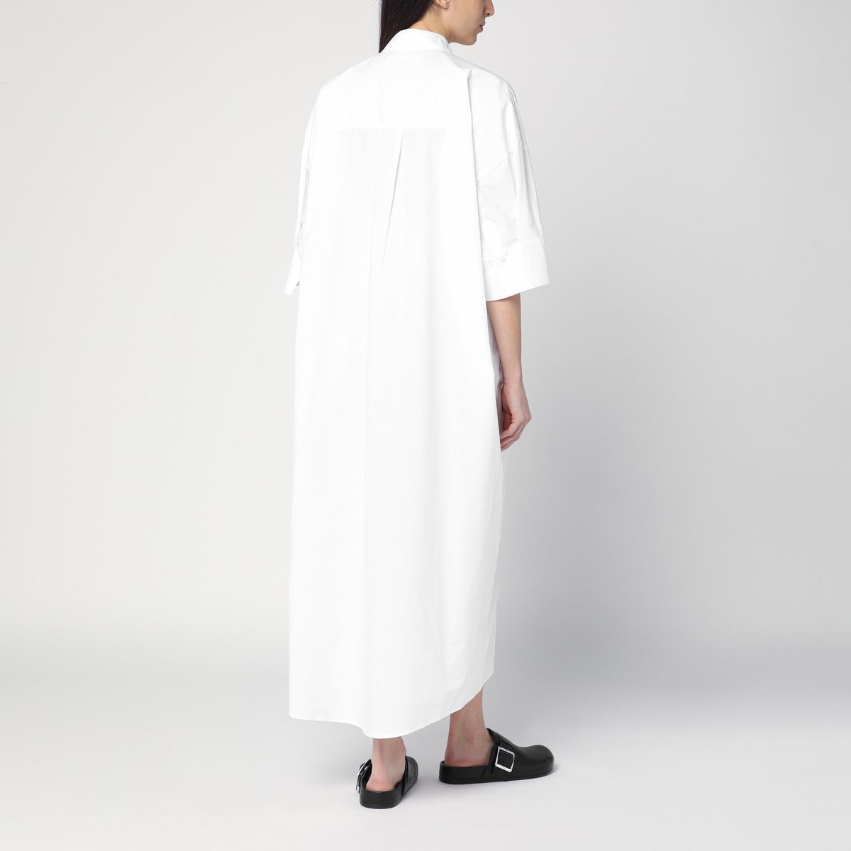 P.A.R.O.S.H. P.A.R.O.S.H. White chemise dress in cotton