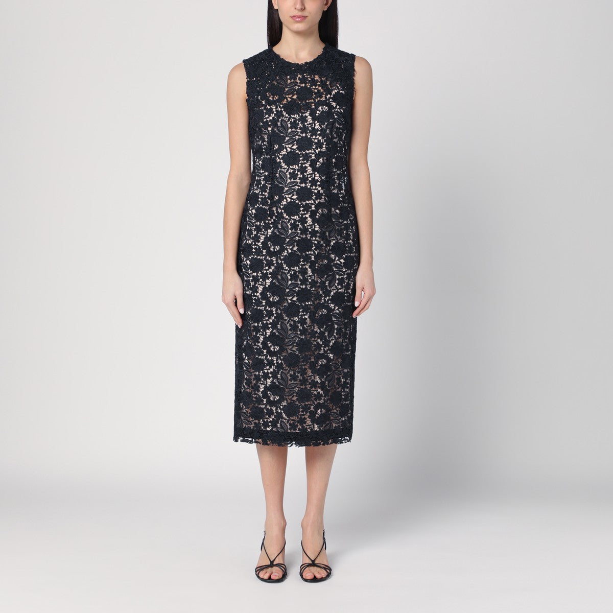 P.A.R.O.S.H. P.A.R.O.S.H. Blue lace midi dress