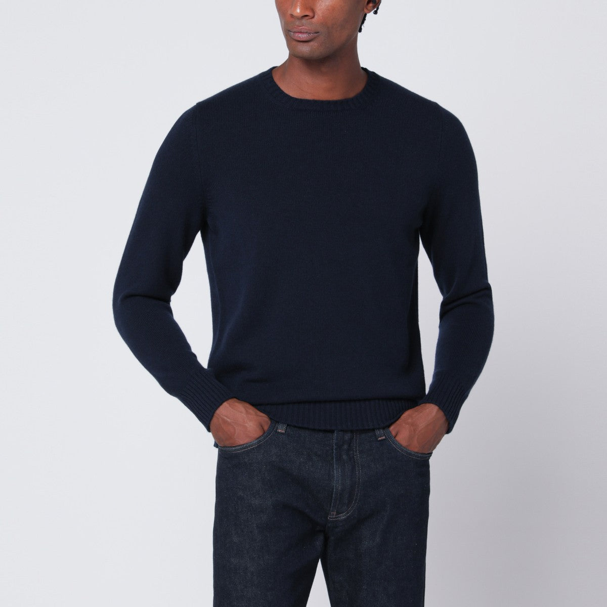 Drumohr Drumohr Navy blue cashmere sweater