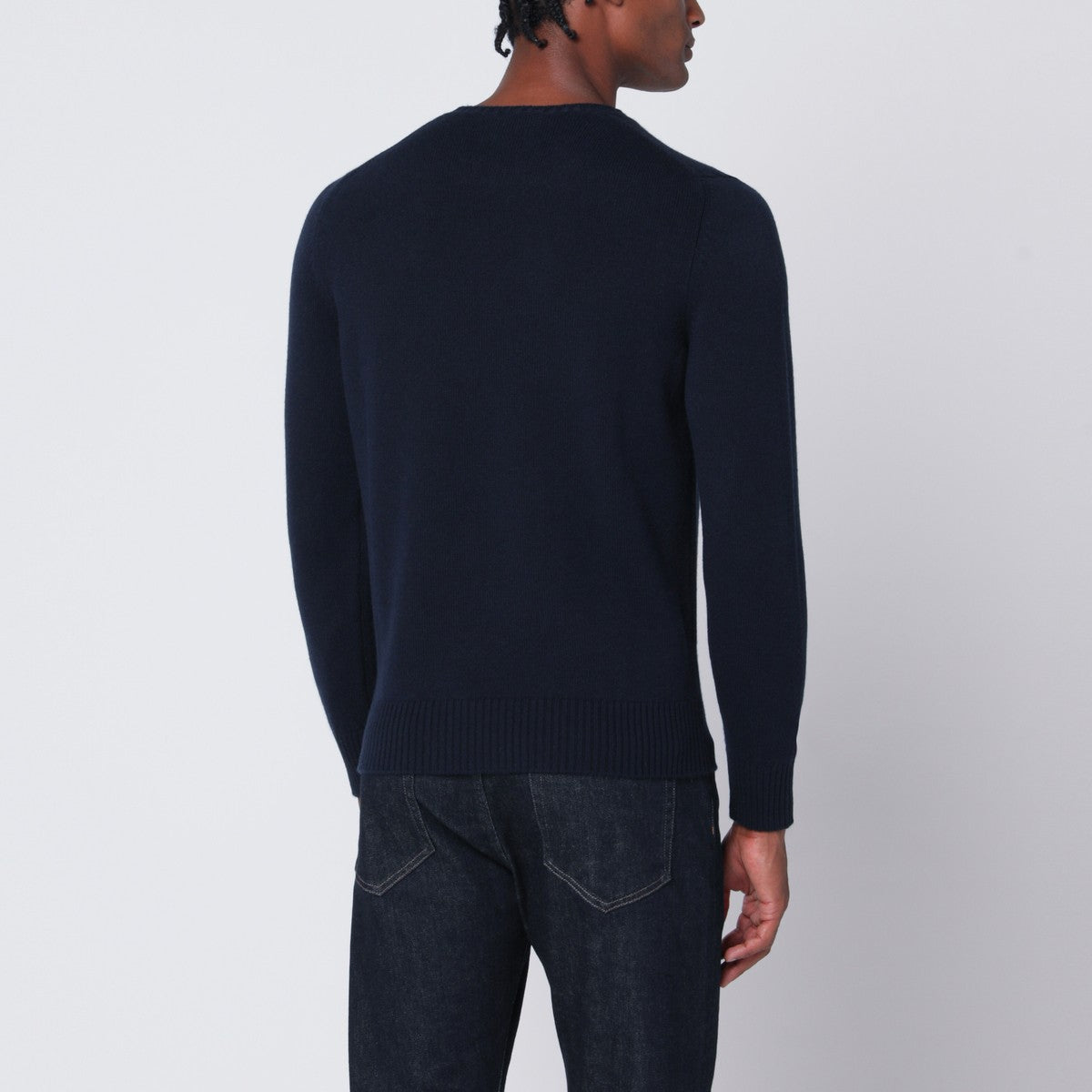 Drumohr Drumohr Navy blue cashmere sweater