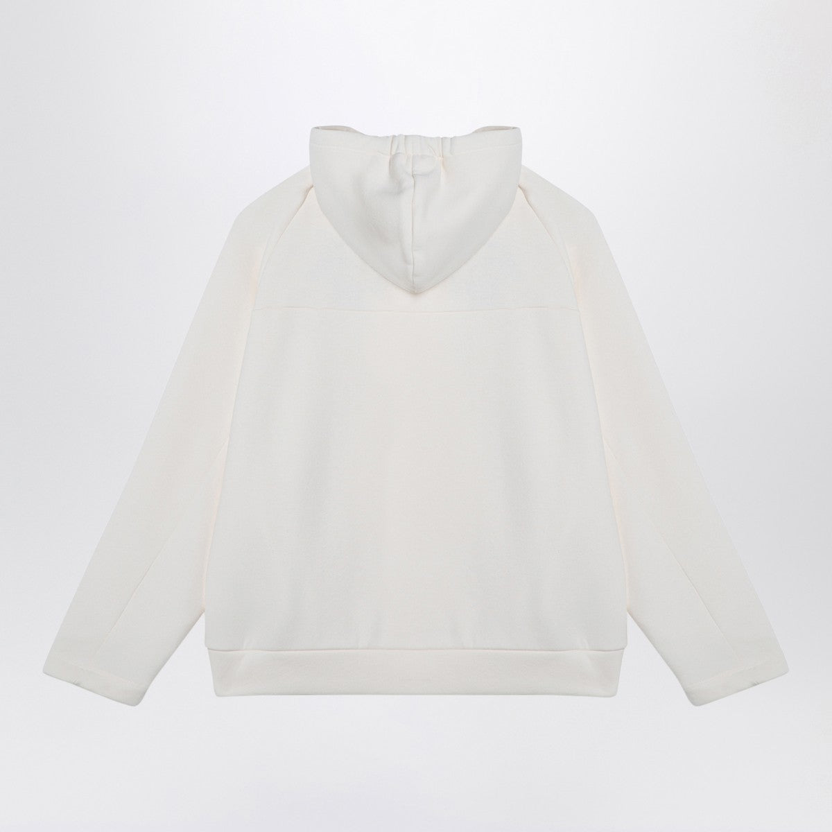 Douuod Douuod Ivory cotton blend hoodie