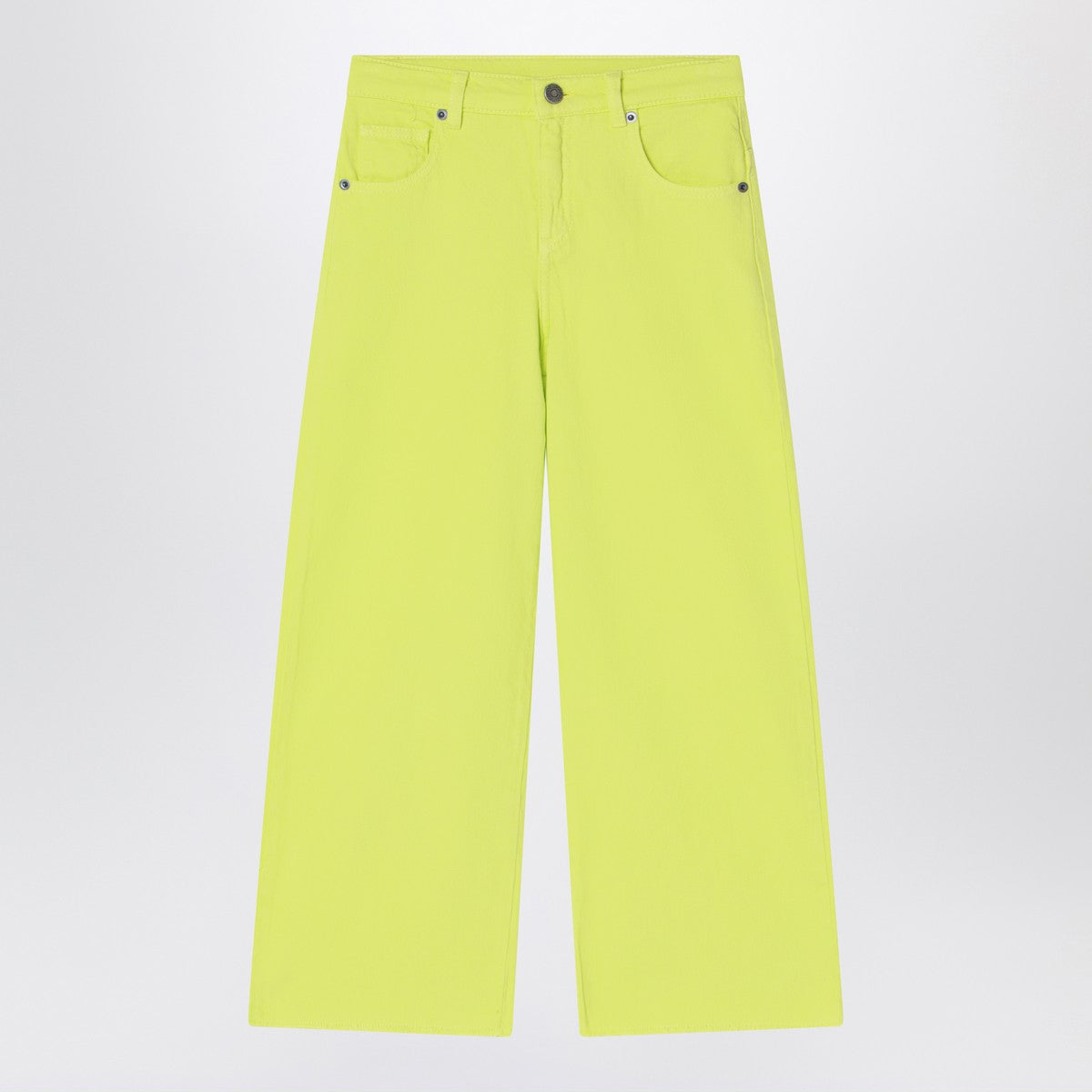 Douuod Douuod Lime yellow cotton pants