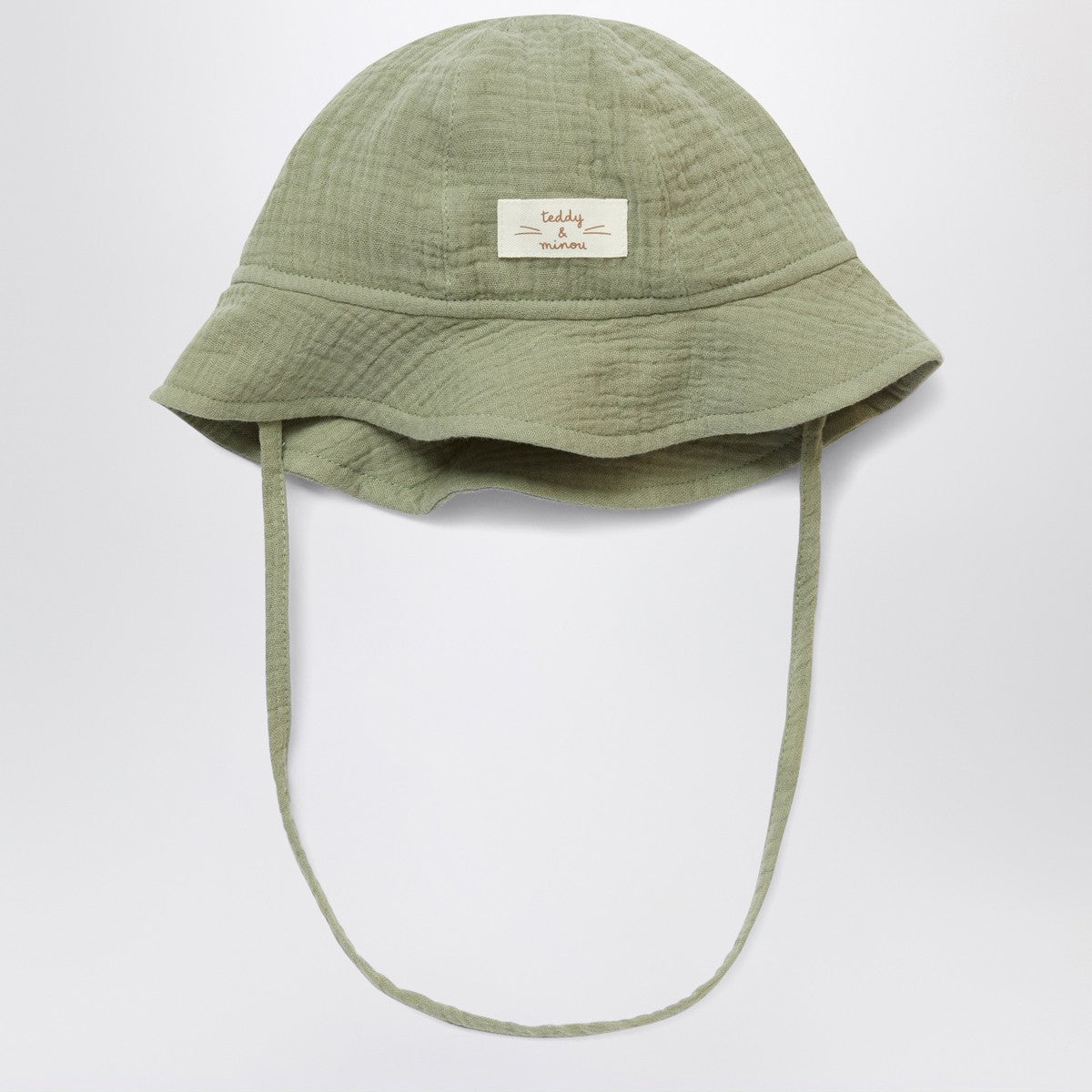 Teddy & Minou Teddy & Minou Sage green hat with drawstring