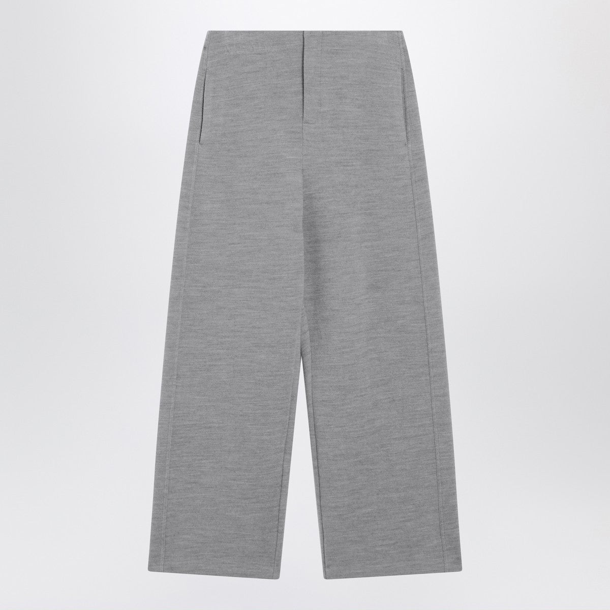 Max Mara Max Mara Grey wool-cotton blend trousers