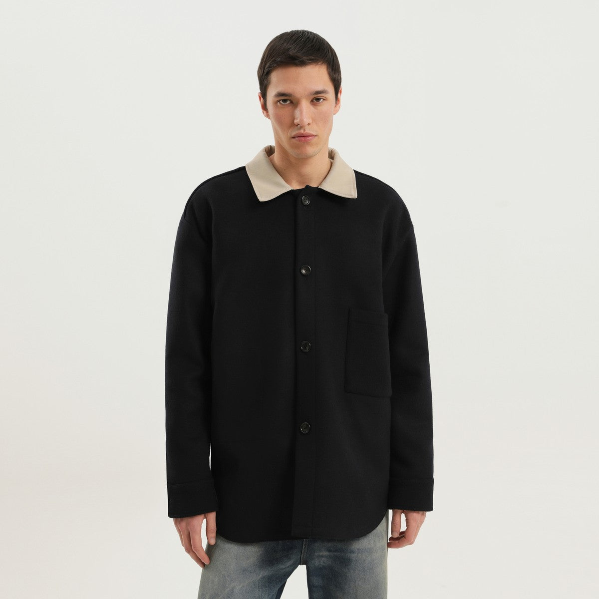 1989 ستوديو 1989 ستوديو قميص-جاكيت من الصوف الأزرق